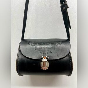 Genuine Harley-Davidson leather saddlebag / crossbody pouch